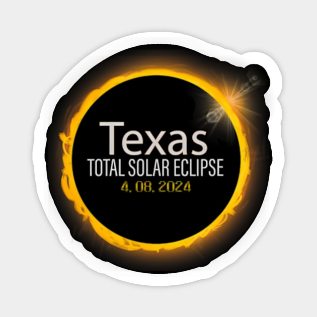 Solar Eclipse 2024 Total Solar Eclipse State Texas Sticker by SanJKaka